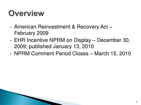 PPT Medicare Medicaid EHR Incentives NPRM PowerPoint Presentation