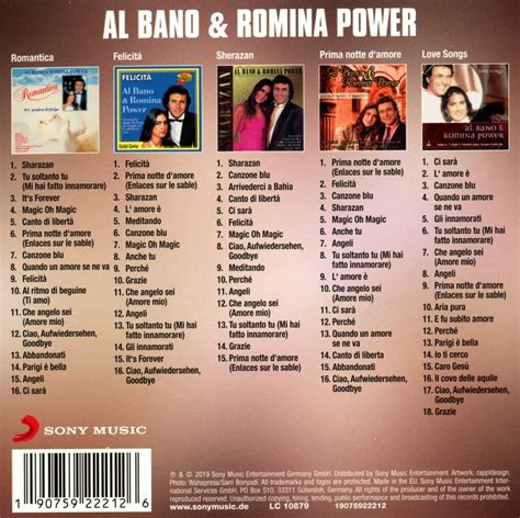 Al Bano Romina Power Cd Original Album Classics Cd Musicrecords