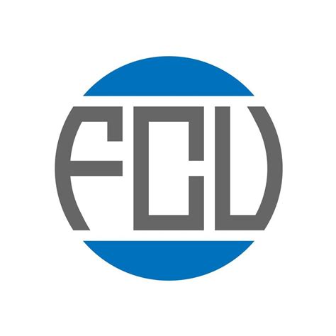 fcu letter logo design  white background fcu creative initials