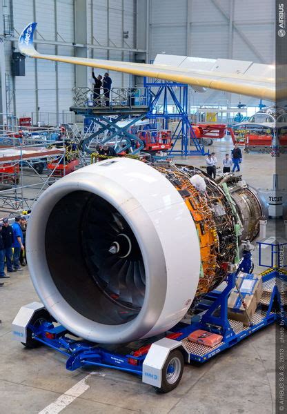 Airbus Installs Rolls Royce Trent XWB Engines And Honeywell APU On A350