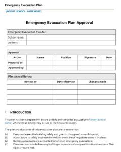 26+ Free Printable Fire Evacuation Checklist Templates - Sample PDF, MS ...