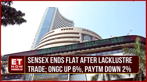 Sensex Ends Flat After Lackluster Trade Nifty Below 23 300 Ongc Jumps