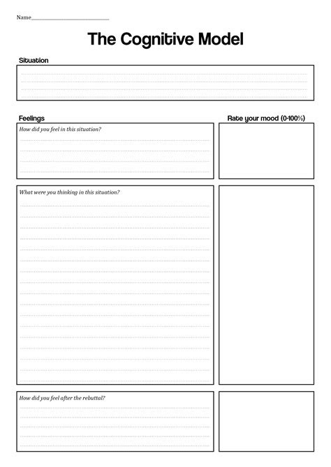 20++ Cognitive Behavioral Therapy Worksheets – Worksheets Decoomo