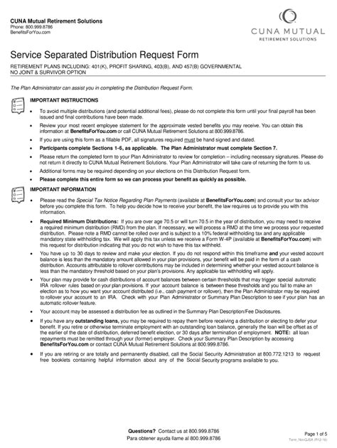 Fillable Online Retirement Plan In Service Withdrawal Request Form