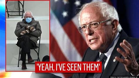 I Was Just Sitting There Bernie Sanders Finally Reacts To Memes On