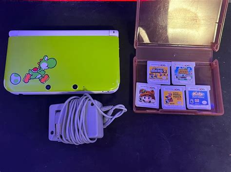 Nintendo 3ds Xl Yoshi Special Edition With 5 Games And Case Ebay