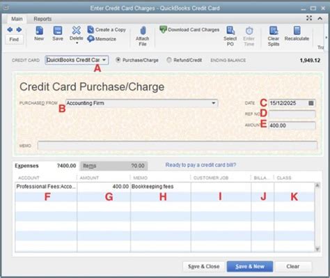 How To Enter Credit Card Charges In Quickbooks Desktop