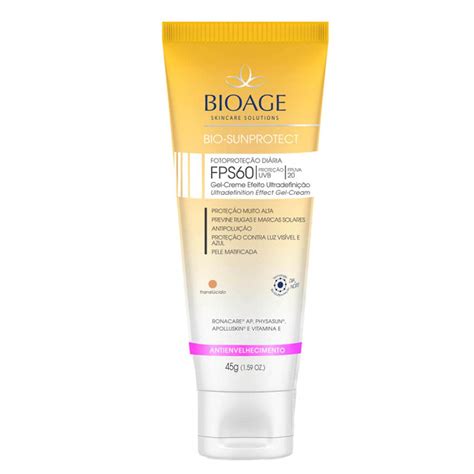 Bio Sunprotect Translucido FPS 60 45G Bioage Espaco Prana SPA