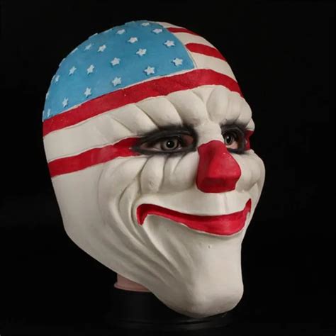 Payday 2 Adult Kids Clown Face Latex Mask Fancy Dress Halloween Horror