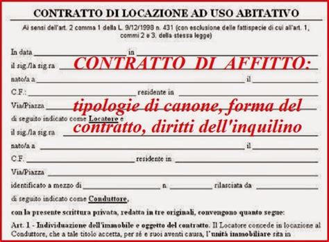 Contratti Di Affitto Casa Canone Libero O Concordato Diritti Dell