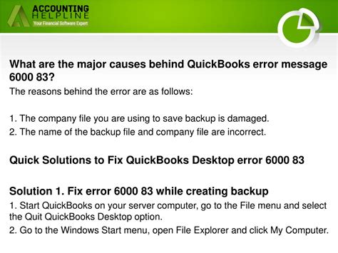 PPT How To Eliminate QuickBooks Error 6000 83 PowerPoint Presentation