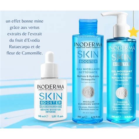 Inoderma Skin Booster Pack Gel Nettoyant Eau Micellaire Serum Booster