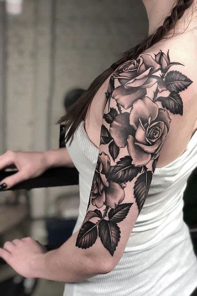 Rose Tattoos For Women Tattoos For Women Half Sleeve Black Rose