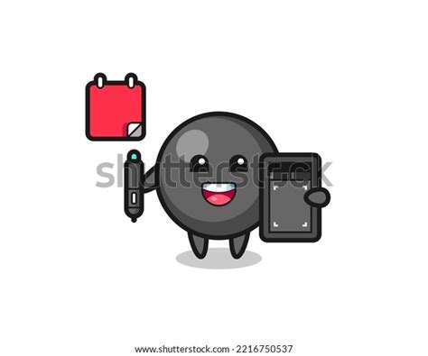 Illustration Dot Symbol Mascot Graphic Designer Stock Vector (Royalty Free) 2216750537 ...