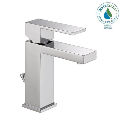 Delta Modern Single Hole Single Handle Bathroom Faucet In Chrome 567lf