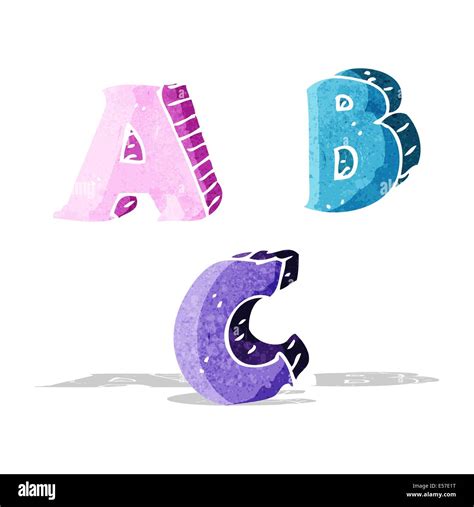 cartoon ABC letters Stock Vector Image & Art - Alamy