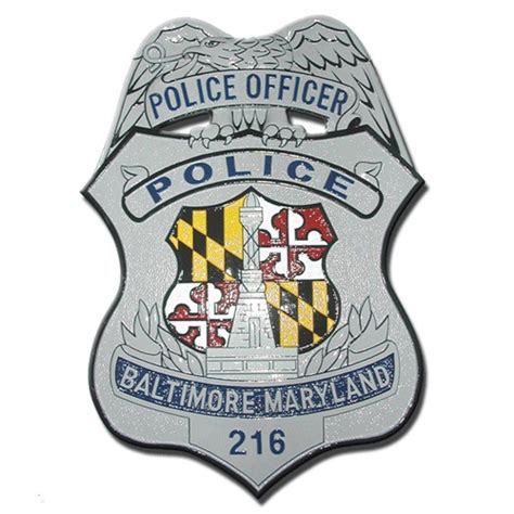 Baltimore Police Officer Badge Plaque – American Plaque Company ...