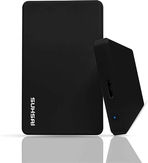 Suhsai 1tb External Hard Drive Usb 3 0 Ultra Slim Portable Hdd Memory Expansion 2 5 Inch Hard