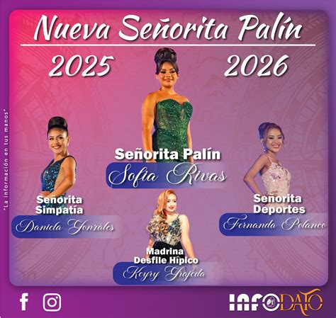 InfoDato - Las nuevas Reinas de Palín Escuintla 2025-2026 Después de