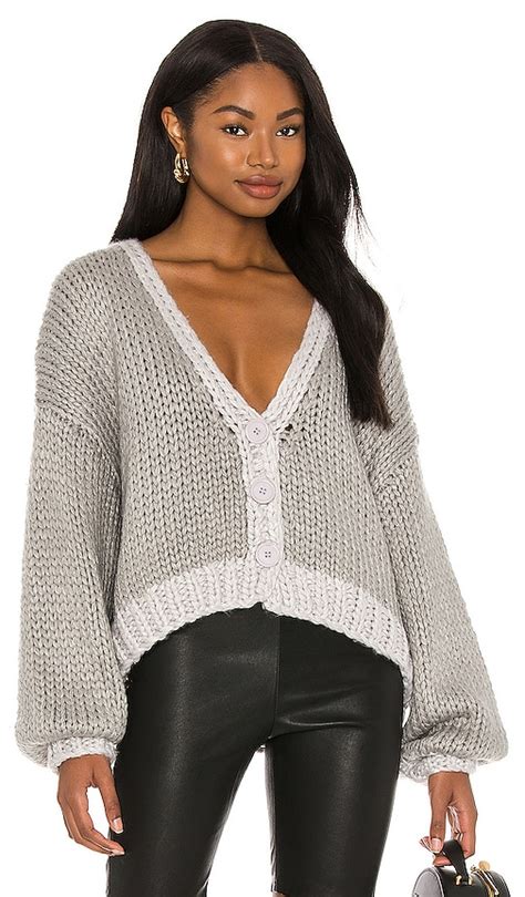 Lovers and Friends Adley Cardigan in Grey | REVOLVE