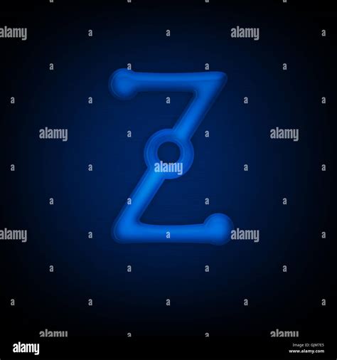 Neon Letter Z Stock Photo Alamy