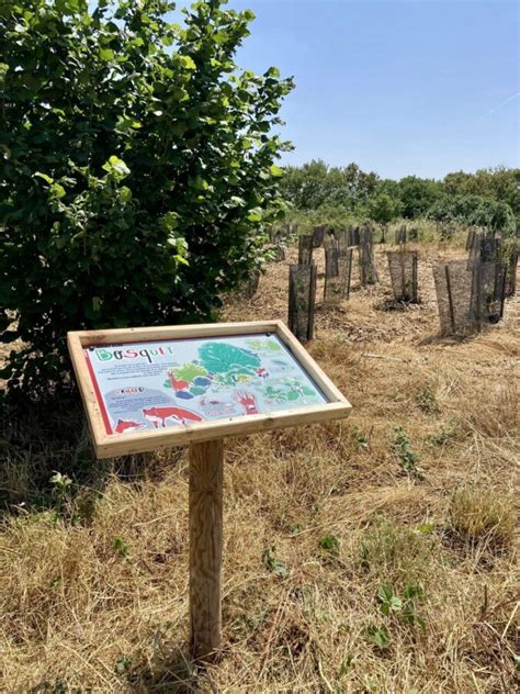 Pose de panneaux pédagogiques sur l espace de biodiversité du NIORT