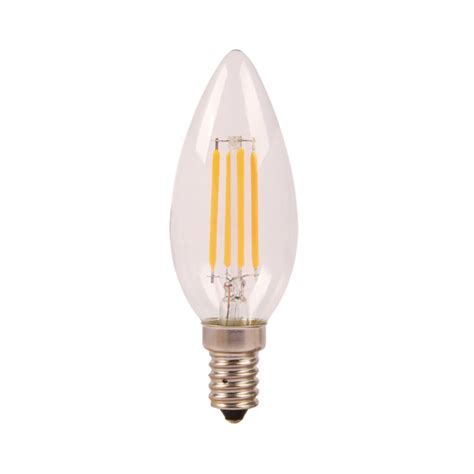 Lâmpada LED Vela Lisa Filamento E14 2700K 4W Bivolt Luminatti by