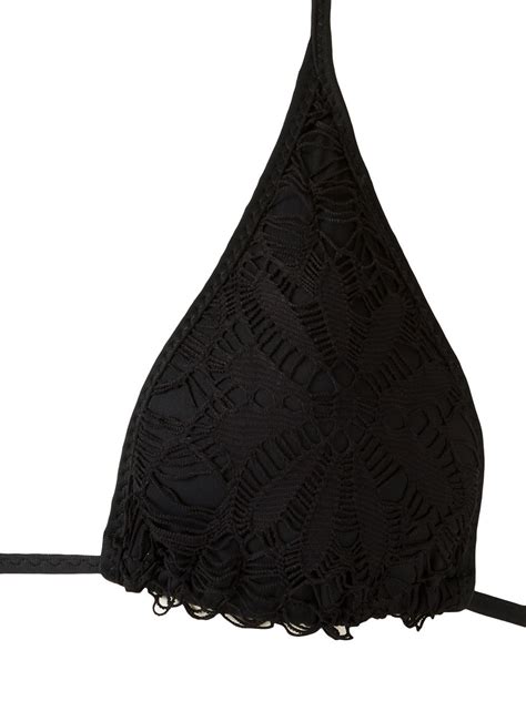 Amir Slama Triangle Bikini Set Black Farfetch