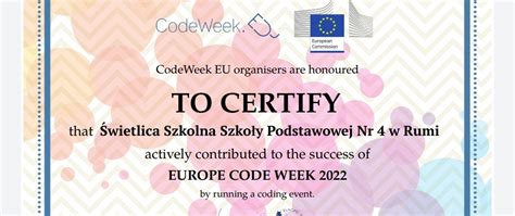 Code Week W Wietlicy Szkolnej Szko A Podstawowa Nr Im Janusza