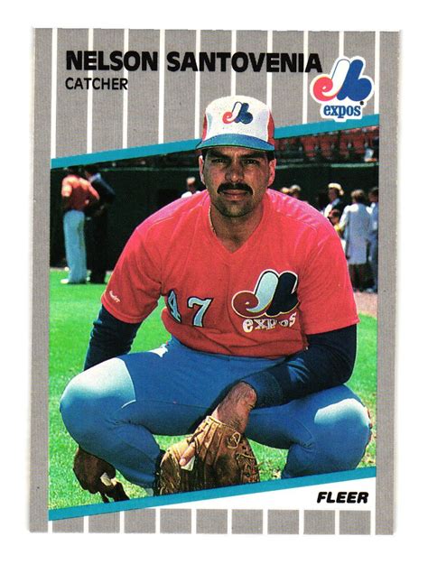 1989 Fleer 393 Nelson Santovenia Montreal Expos Ebay