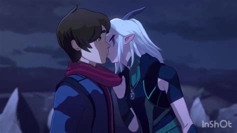 Callum And Rayla Kiss The Dragon Prince Season 3 Clip Coub The