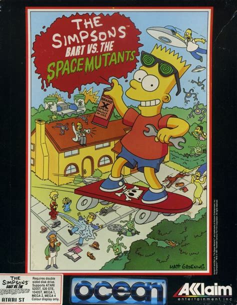 The Simpsons Bart Vs The Space Mutants Credits Atari ST 1991