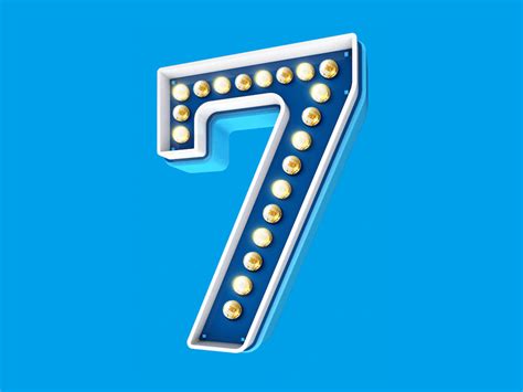 Number 7 by Bo.Bo. on Dribbble