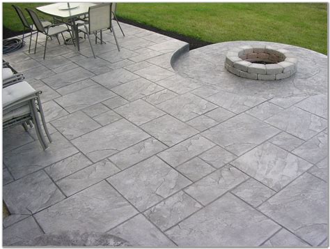 Stamped Concrete Patio Designs Idea Freshouz Home Architecture