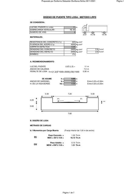 DiseÑo De Puente Tipo Losa Metodo Lrfd Colección De Ingeniería Udocz