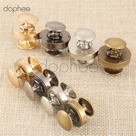 Dophee Pcs Mm Magnetic Snaps Double Rivet Clasps Buttons