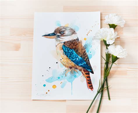 Kookaburra Original Watercolor Painting