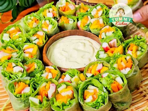 Mango Kani Rolls Refreshily Tasty Yummy Kitchen