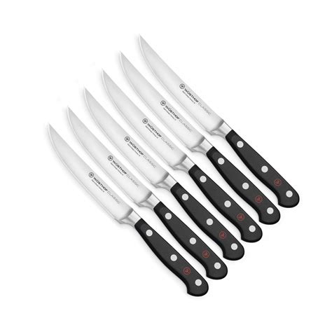 Wusthof Classic 6 Pc Steak Knife Set Northwestern Cutlery