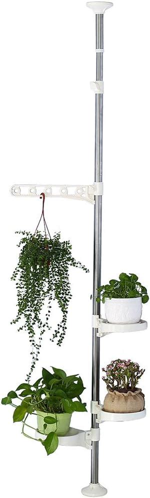 Baoyouni Indoor Plant Tension Pole Flower Display Stands Spring Loaded