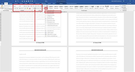 Word Kopfzeile Fußzeile bearbeiten