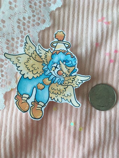 Clown Angel Weirdcore Sticker Etsy