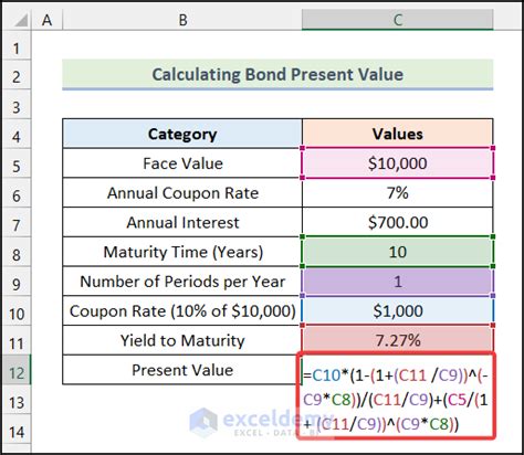 How to Make Treasury Bond Calculator in Excel (2 Easy Ways)