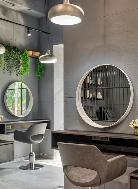 A Hair Salon Which Boasts Industrial Aesthetics With An Emphasis On