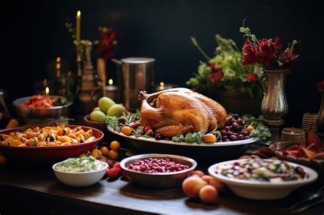 Premium Ai Image A Bountiful Thanksgiving Feast