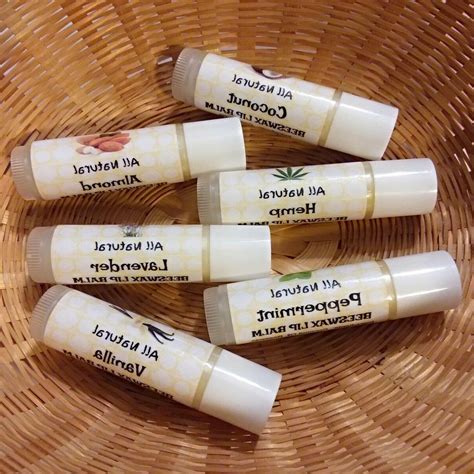 All Natural Beeswax Hemp Lip Balm With Vitam