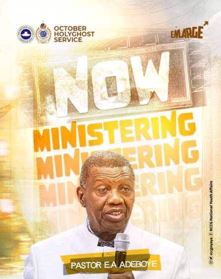 AUDIO ENLARGE PASTOR E A ADEBOYE OCTOBER 2023 HOLY GHOST SERVICE