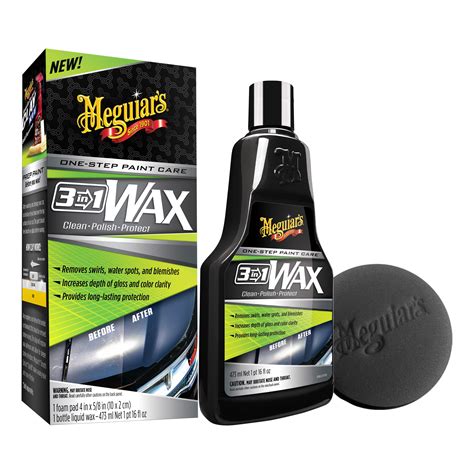 Meguiar S 3 In 1 Wax G191016 16 Oz Walmart Walmart