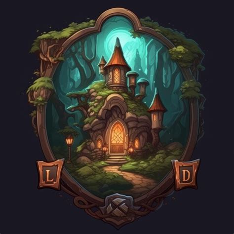 Premium AI Image | illustration wooden house in the forest