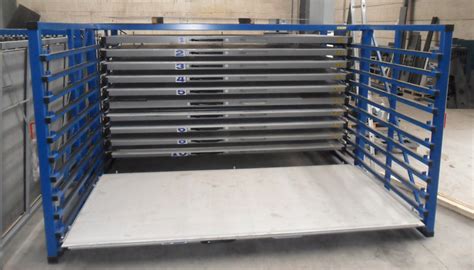 Metal Sheet Rack Horizontal Eurostorage Storage Sheets